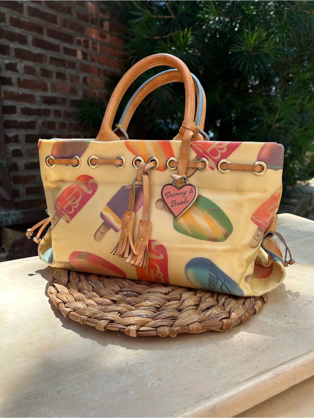 OFFICIAL Dooney & Bourke Yellow Multicolor Tote